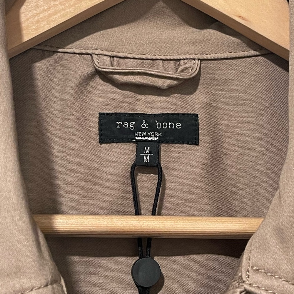 rag & bone Men's Lightweight Tan Shirt Jacket - Picture 9 of 13